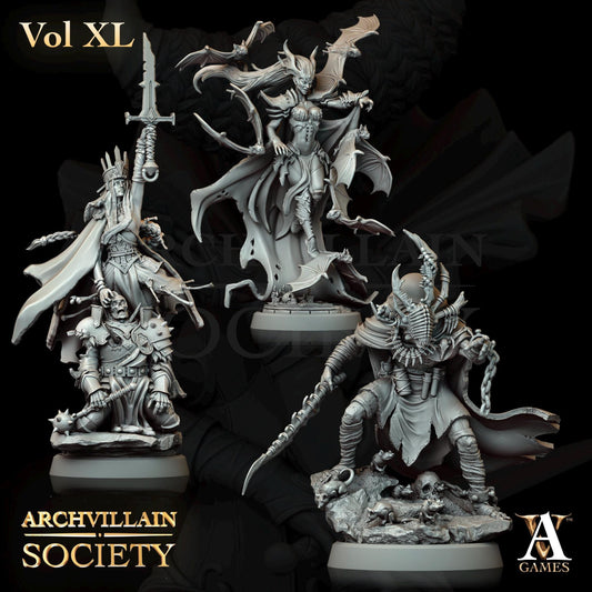 Archvillain Games : Archvillain Society Vol. XL | 3D printed miniatures |Tabletop Games 32 mm | Dungeons and Dragons | Wargame | RPG
