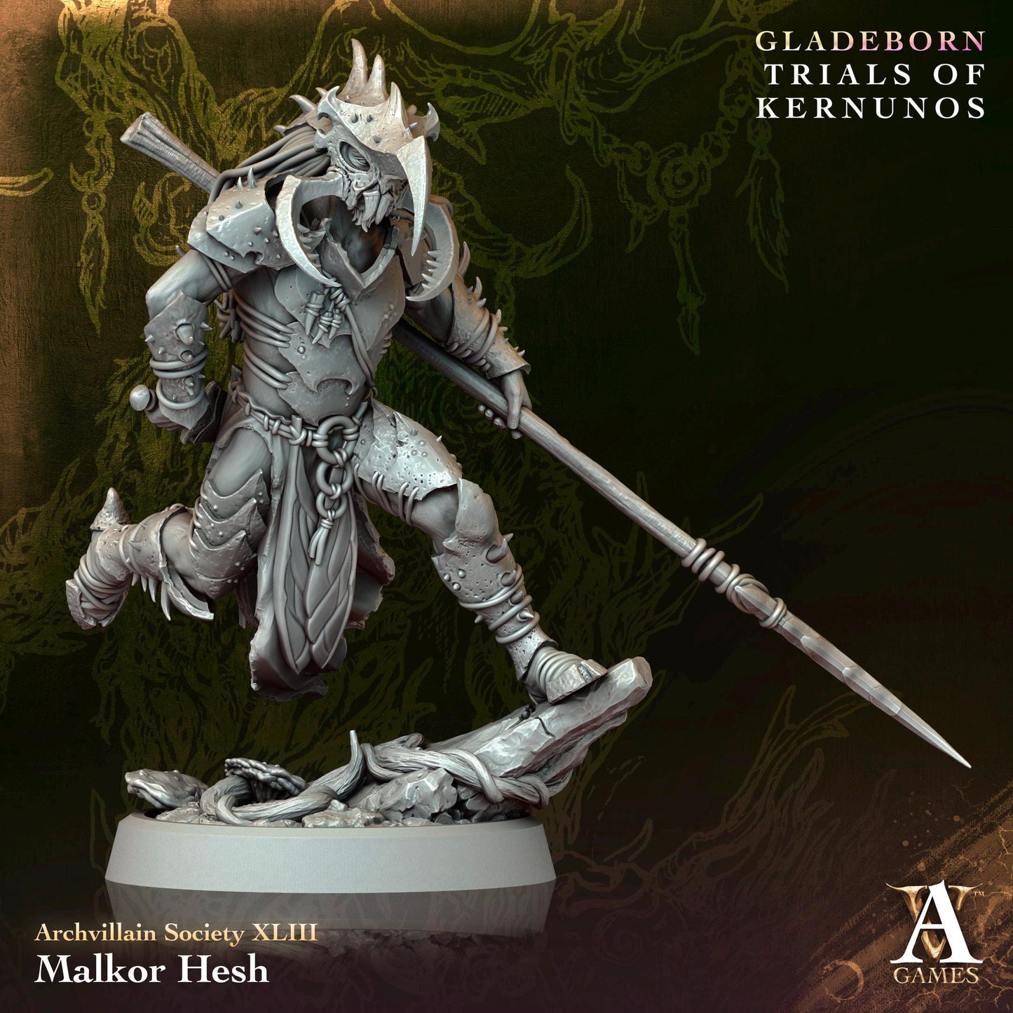 Archvillain Games : Archvillain Society Vol. XLIII | 3D printed miniatures |Tabletop Games 32 mm | Dungeons and Dragons | Wargame | RPG