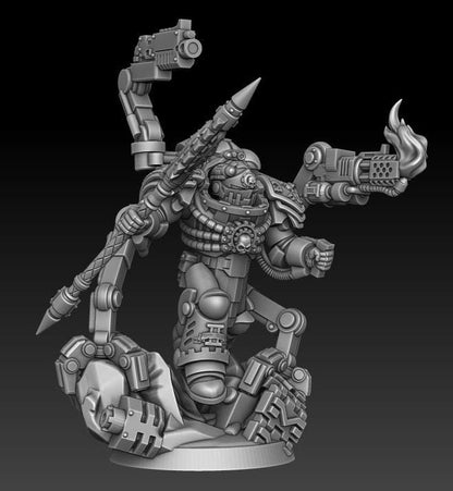 Silver Wardens - Technical Soldier | DMGMinis | Wargaming | Tabletop games | 32mm scale | Grimdark compatible