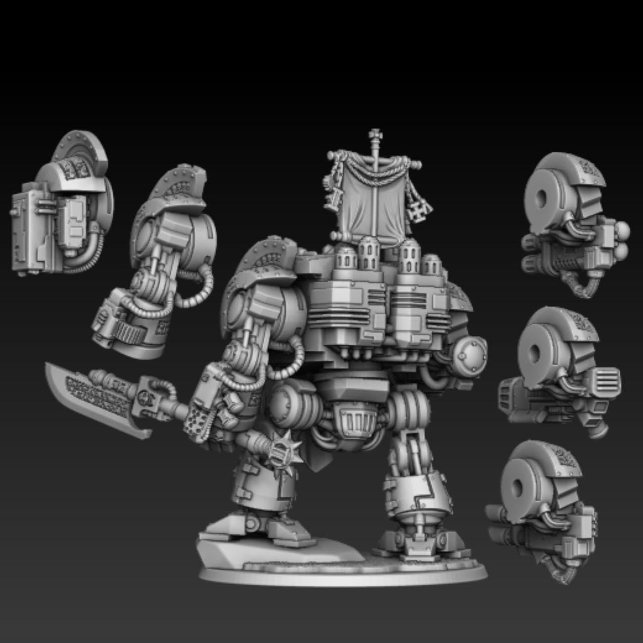 Silver Wardens - Robot of Death | DMGMinis | Wargaming | Tabletop games | 32mm scale | Grimdark compatible