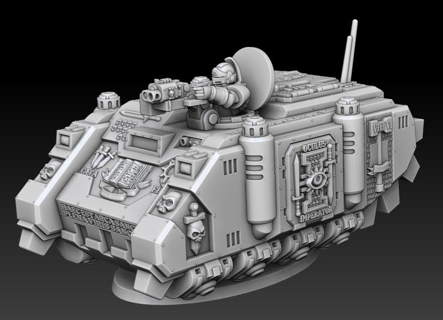 Silver Wardens - Ferox Series Grav Transports | DMGMinis | Wargaming | Tabletop games | 32mm scale | Grimdark compatible