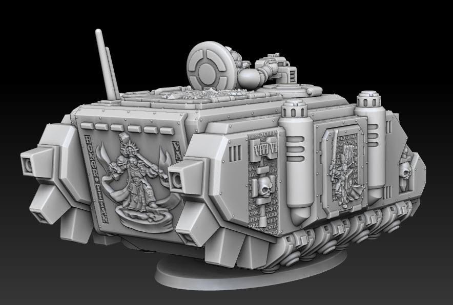 Silver Wardens - Ferox Series Grav Transports | DMGMinis | Wargaming | Tabletop games | 32mm scale | Grimdark compatible