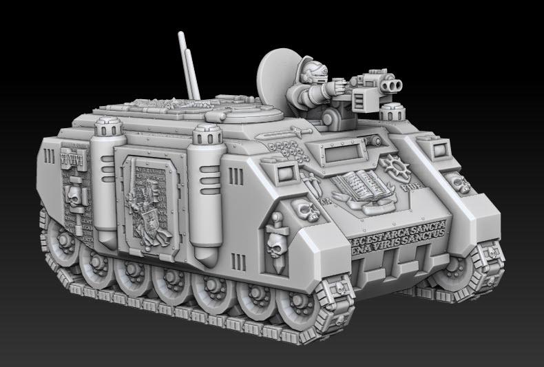 Silver Wardens - Ferox Series Grav Transports | DMGMinis | Wargaming | Tabletop games | 32mm scale | Grimdark compatible