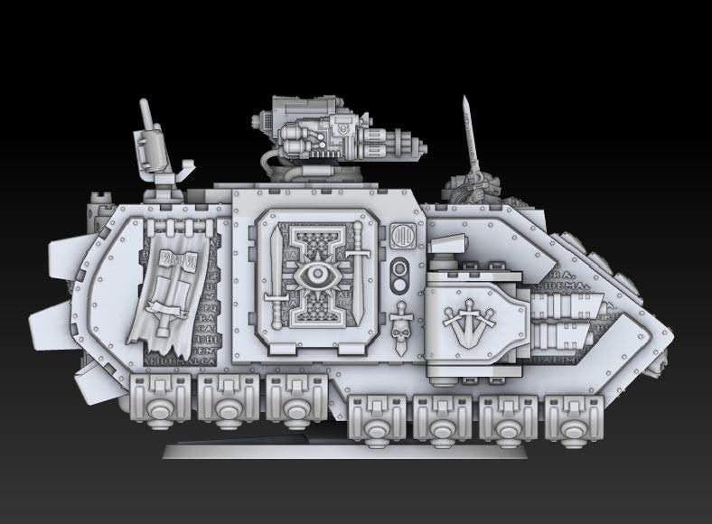Silver Wardens - Grav Raider Tank-Troop Carrier | DMGMinis | Wargaming | Tabletop games | 32mm scale | Grimdark compatible