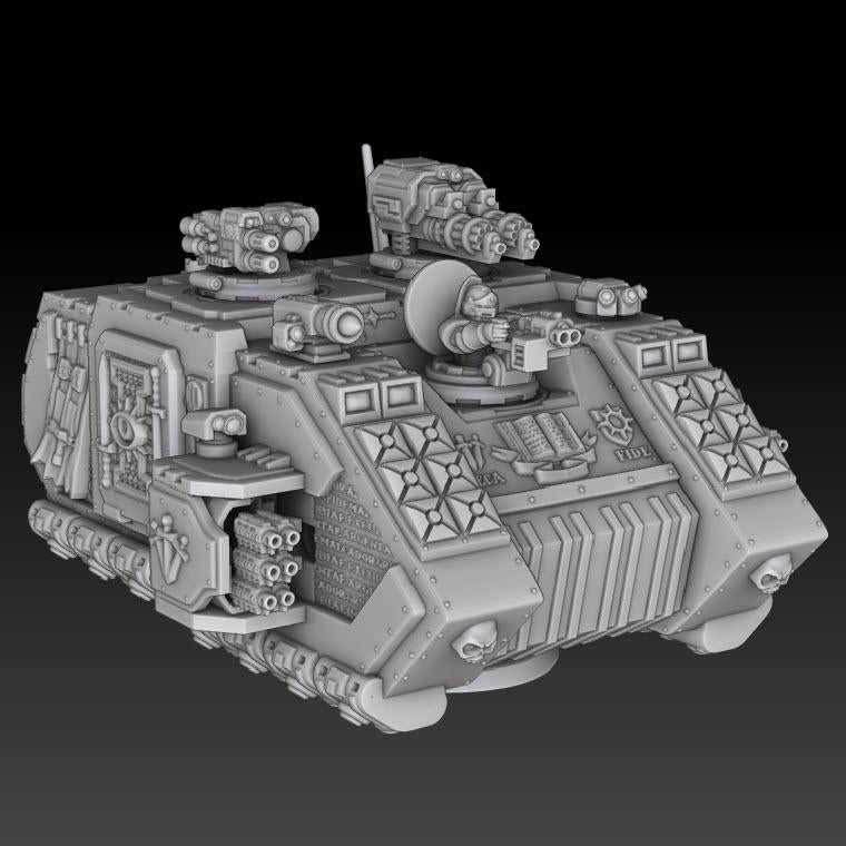 Silver Wardens - Grav Raider Tank-Troop Carrier | DMGMinis | Wargaming | Tabletop games | 32mm scale | Grimdark compatible