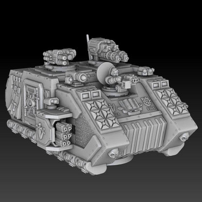 Silver Wardens - Grav Raider Tank-Troop Carrier | DMGMinis | Wargaming | Tabletop games | 32mm scale | Grimdark compatible