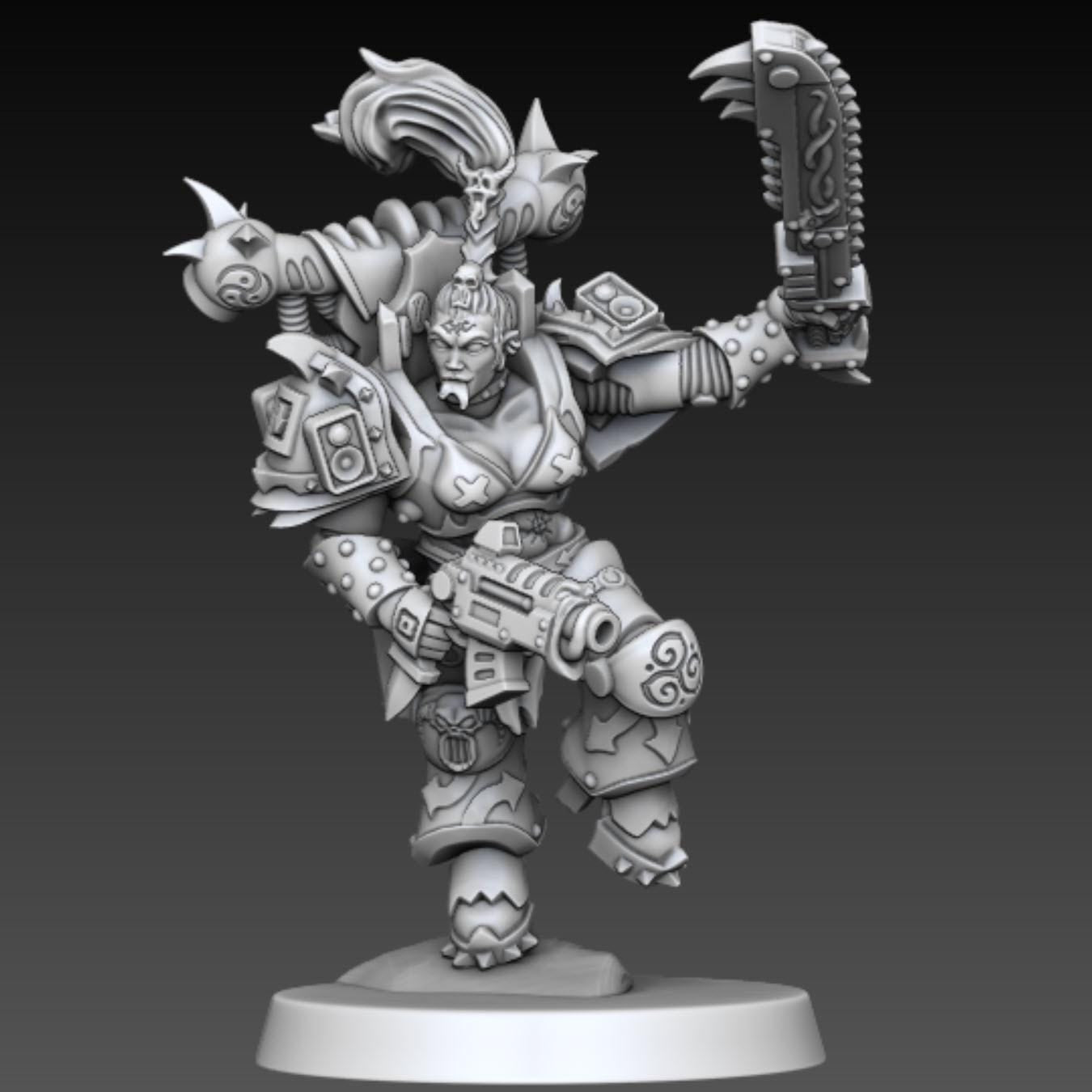 Chaos - Chaos - Cult of Excess Marines | DMGMinis | 3D printed miniatures | Wargaming | Tabletop games | 32mm scale | Grimdark compatible