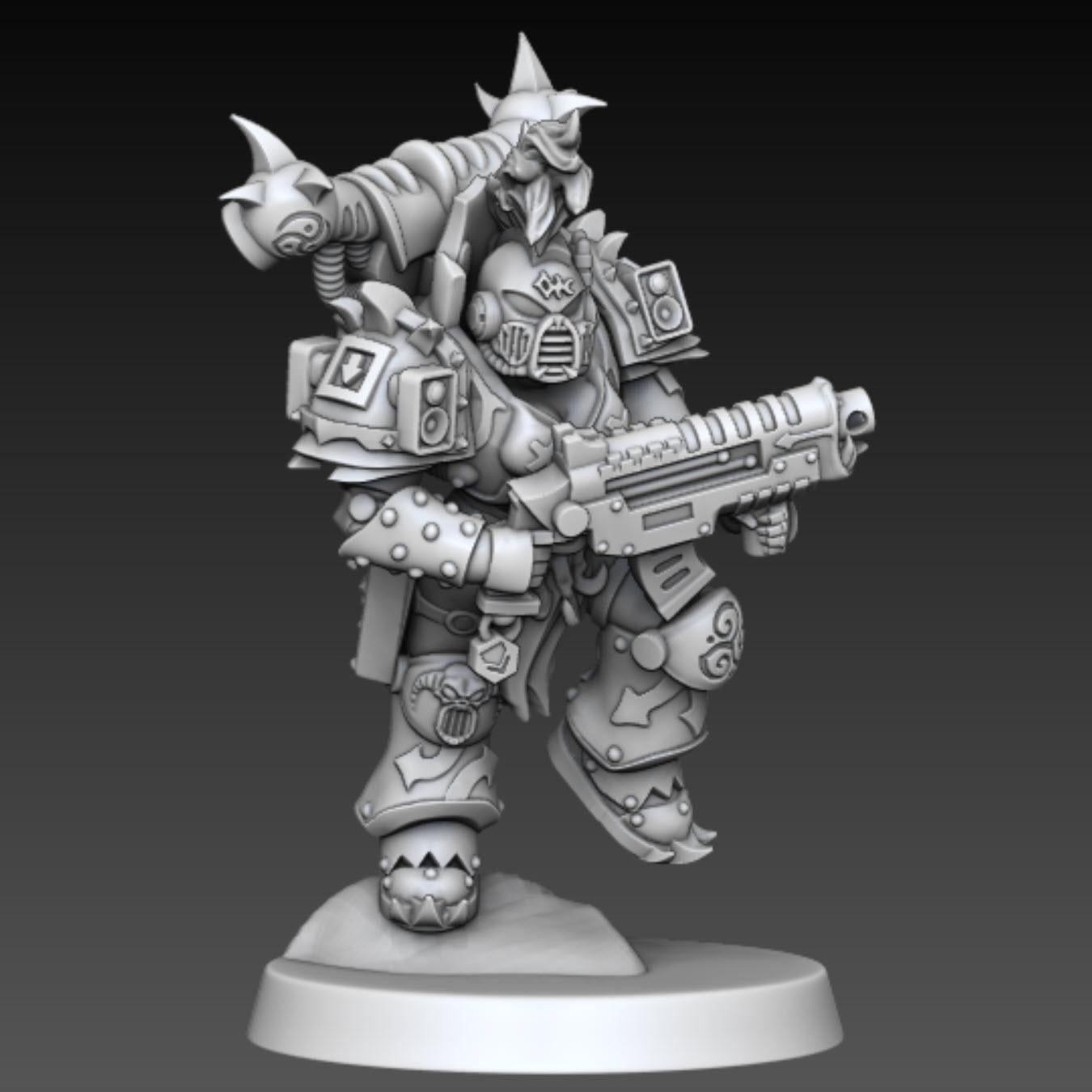 Chaos - Chaos - Cult of Excess Marines | DMGMinis | 3D printed miniatures | Wargaming | Tabletop games | 32mm scale | Grimdark compatible