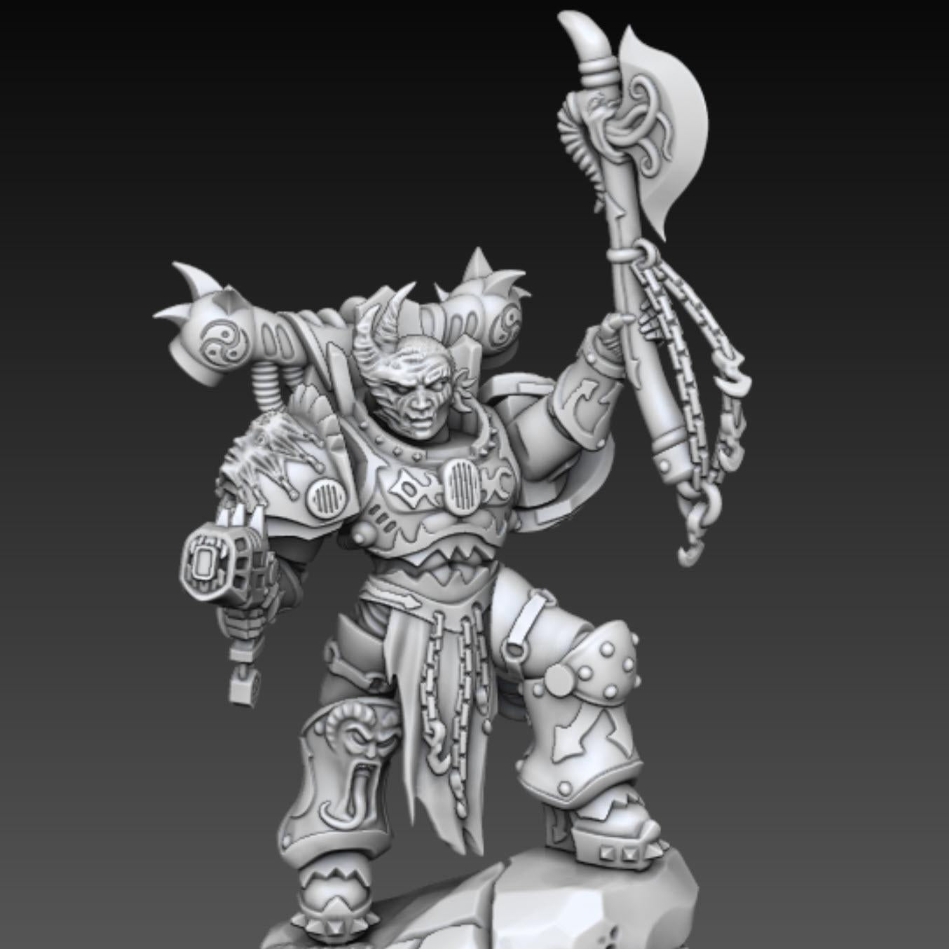 Chaos - Chaos - Cult of Excess Marines | DMGMinis | 3D printed miniatures | Wargaming | Tabletop games | 32mm scale | Grimdark compatible