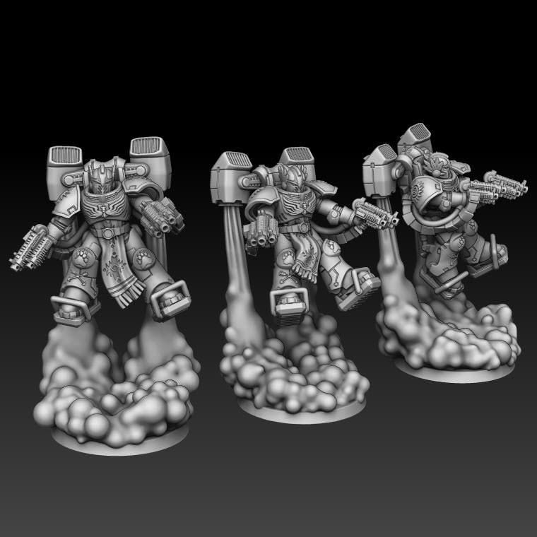 Guardians of the Path - Inception Jump Troops | DMGMinis | Wargaming | Tabletop games | 32mm scale | Grimdark compatible