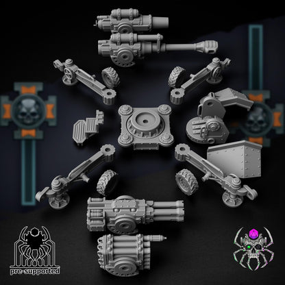 Korps Of Ashes - Heavy Fire Support Team | EightLegs Miniatures | Wargaming | Tabletop | Minifigure | Grimdark compatible