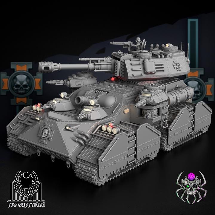 Korps Of Ashes - BaneLord | EightLegs Miniatures | Wargaming | Tabletop | Minifigure |28mm scale| 32mm scale | Grimdark compatible