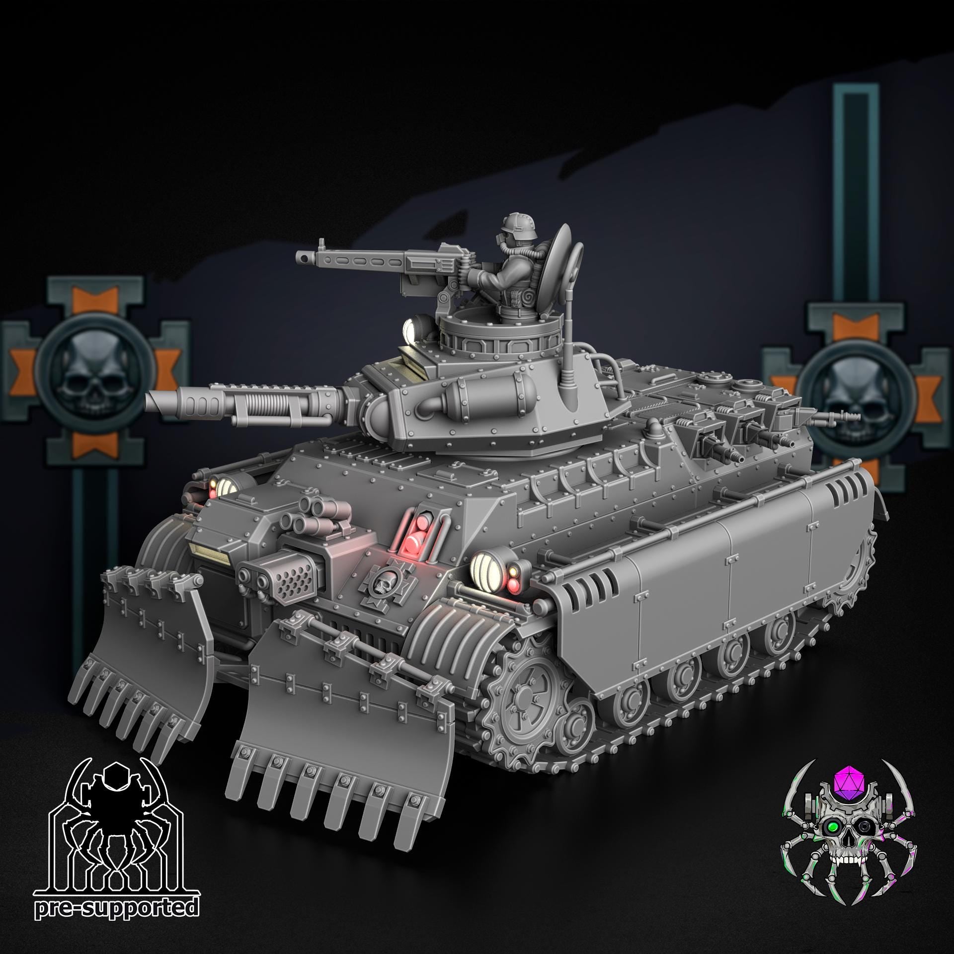 Korps Of Ashes - Gargantua | EightLegs Miniatures | Wargaming | Tabletop | Minifigure | Grimdark compatible
