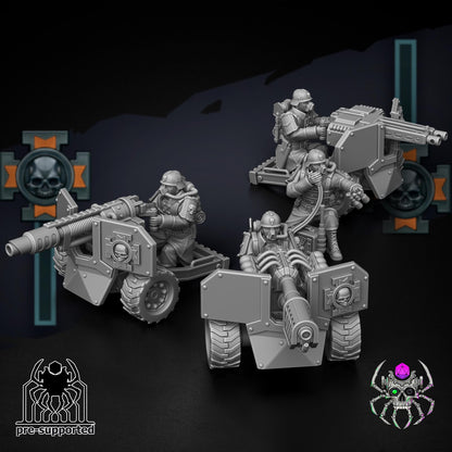 Korps Of Ashes - Fire Support Team | EightLegs Miniatures | Wargaming | Tabletop | Minifigure | Grimdark compatible