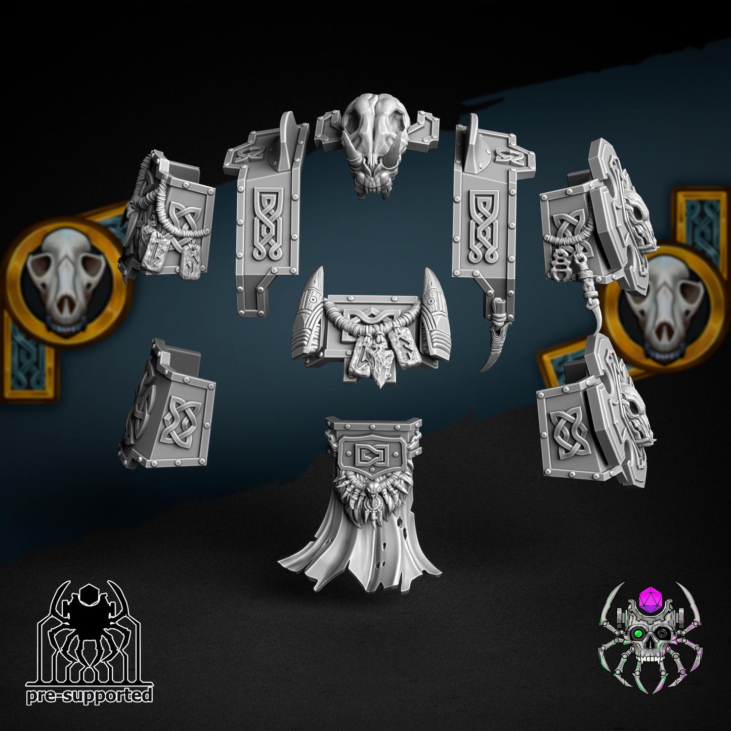 Eternal Protector Sons of the Storm | Eightlegs Miniatures| 3D Printed Minifigure | Wargaming | Tabletop | Grimdark compatible