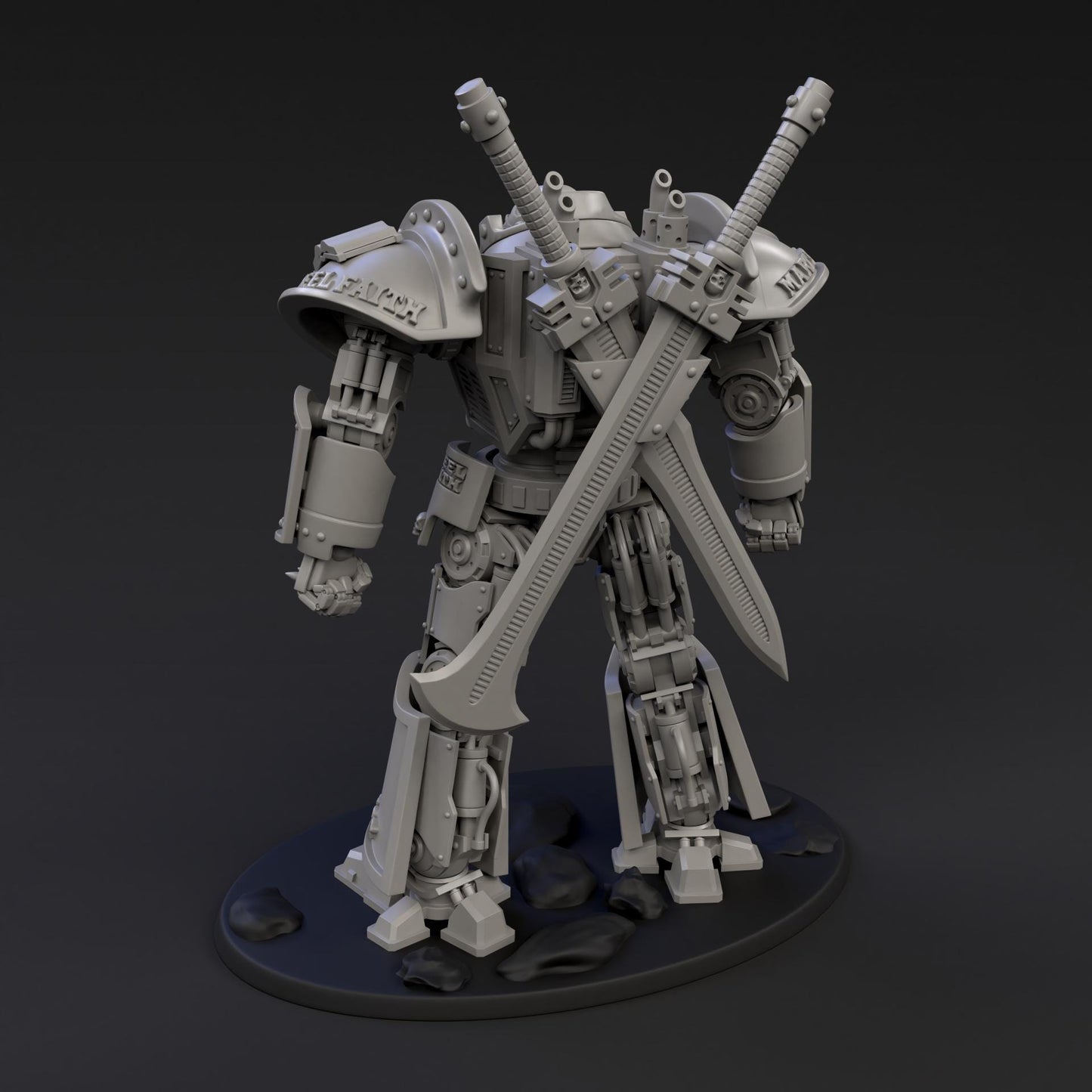DeamonSlayer-Knight MKII | Arma Mechanatus | Minifigure | Wargaming | Tabletop | 28mm scale | 32mm scale | Grimdark compatible