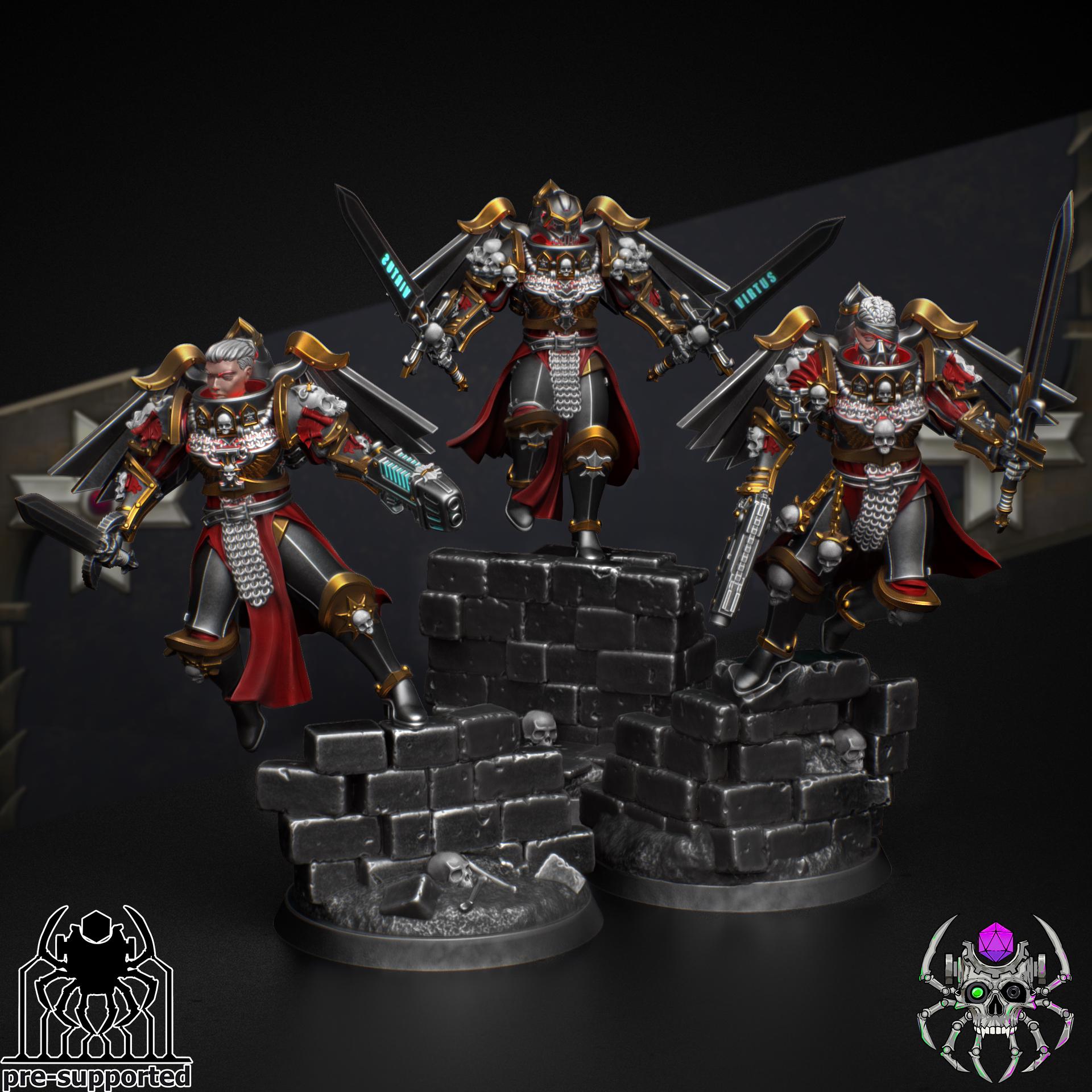 Widows Ishim Squad | EightLegs Miniatures | 3D printed Miniature | OPR compatible