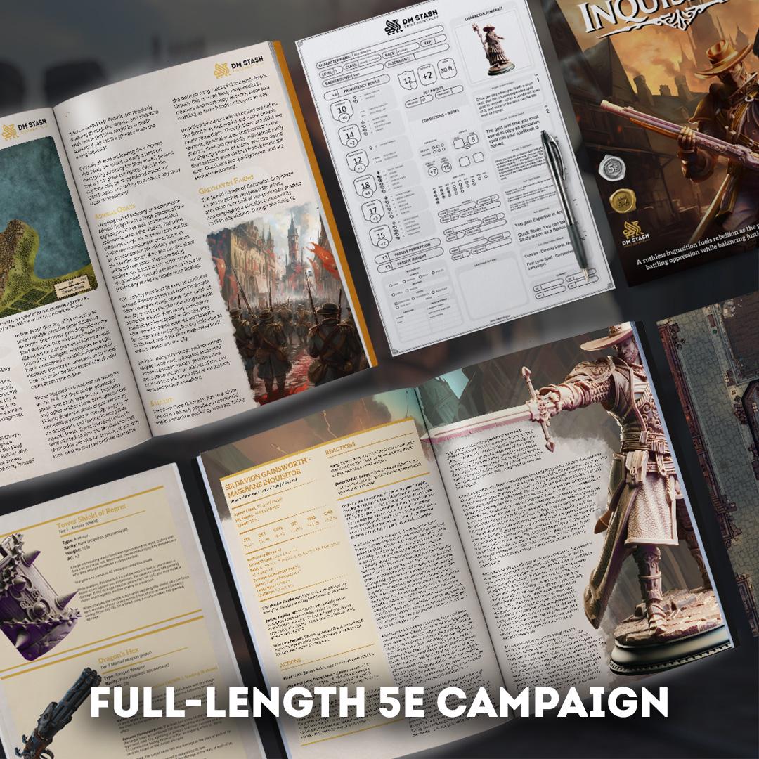 The Baldurian Inquisition: Full Board and Tabletop game | DM Stash | 3D printed | Tabletop Games | Dungeons and Dragons | Wargame