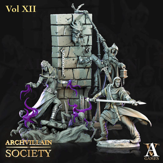 Archvillain Games : Archvillain Society Vol. XII | 3D printed miniatures |Tabletop Games 32 mm | Dungeons and Dragons | Wargame | RPG