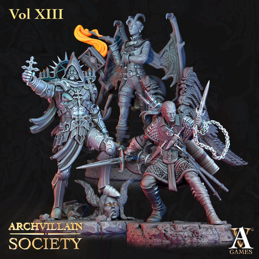 Archvillain Games : Archvillain Society Vol. XIII | 3D printed miniatures |Tabletop Games 32 mm | Dungeons and Dragons | Wargame | RPG