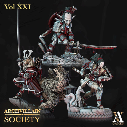 Archvillain Games : Archvillain Society Vol. XXI | 3D printed miniatures |Tabletop Games 32 mm | Dungeons and Dragons | Wargame | RPG