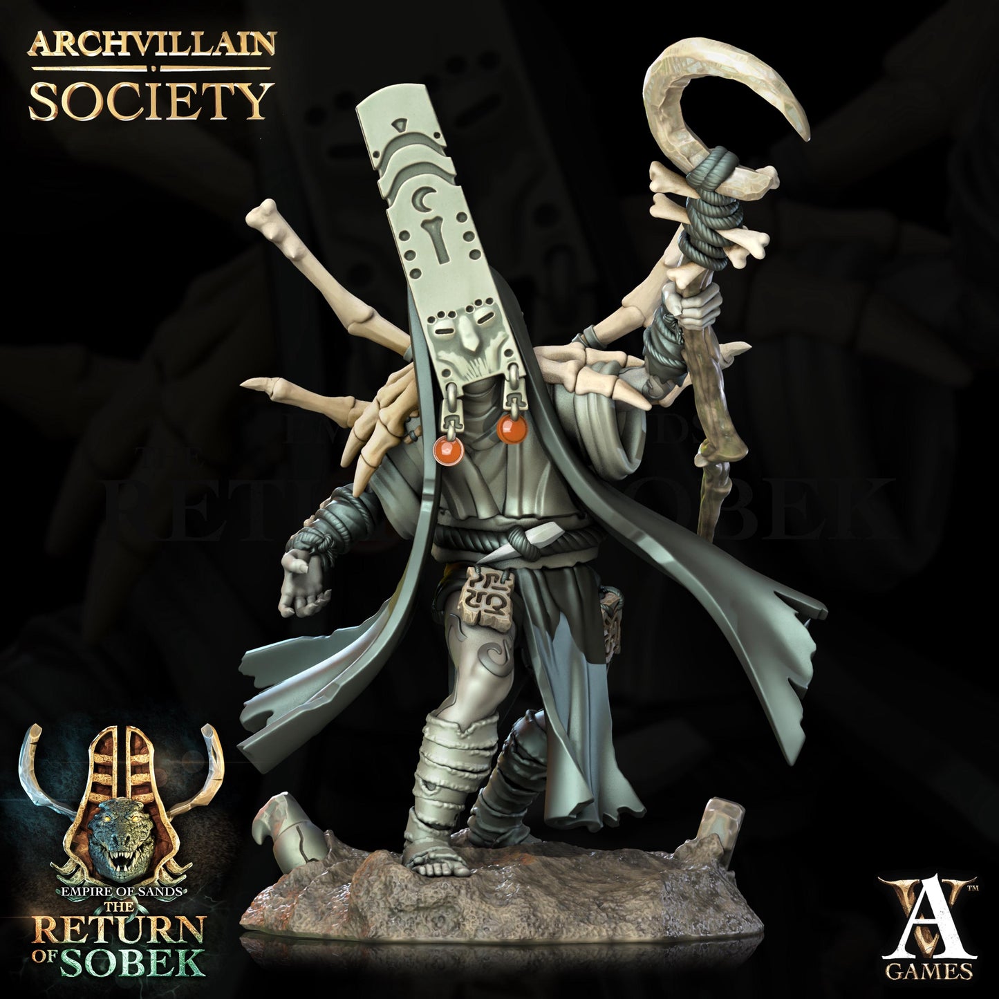 Archvillain Games : Archvillain Society Vol. XXIV | 3D printed miniatures |Tabletop Games 32 mm | Dungeons and Dragons | Wargame | RPG