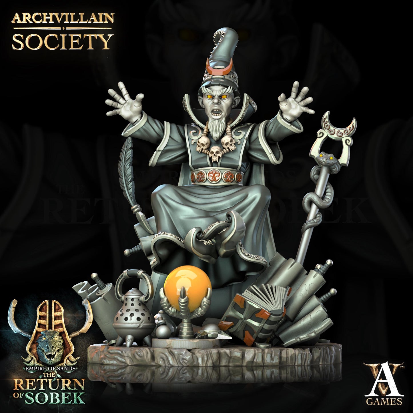 Archvillain Games : Archvillain Society Vol. XXIV | 3D printed miniatures |Tabletop Games 32 mm | Dungeons and Dragons | Wargame | RPG