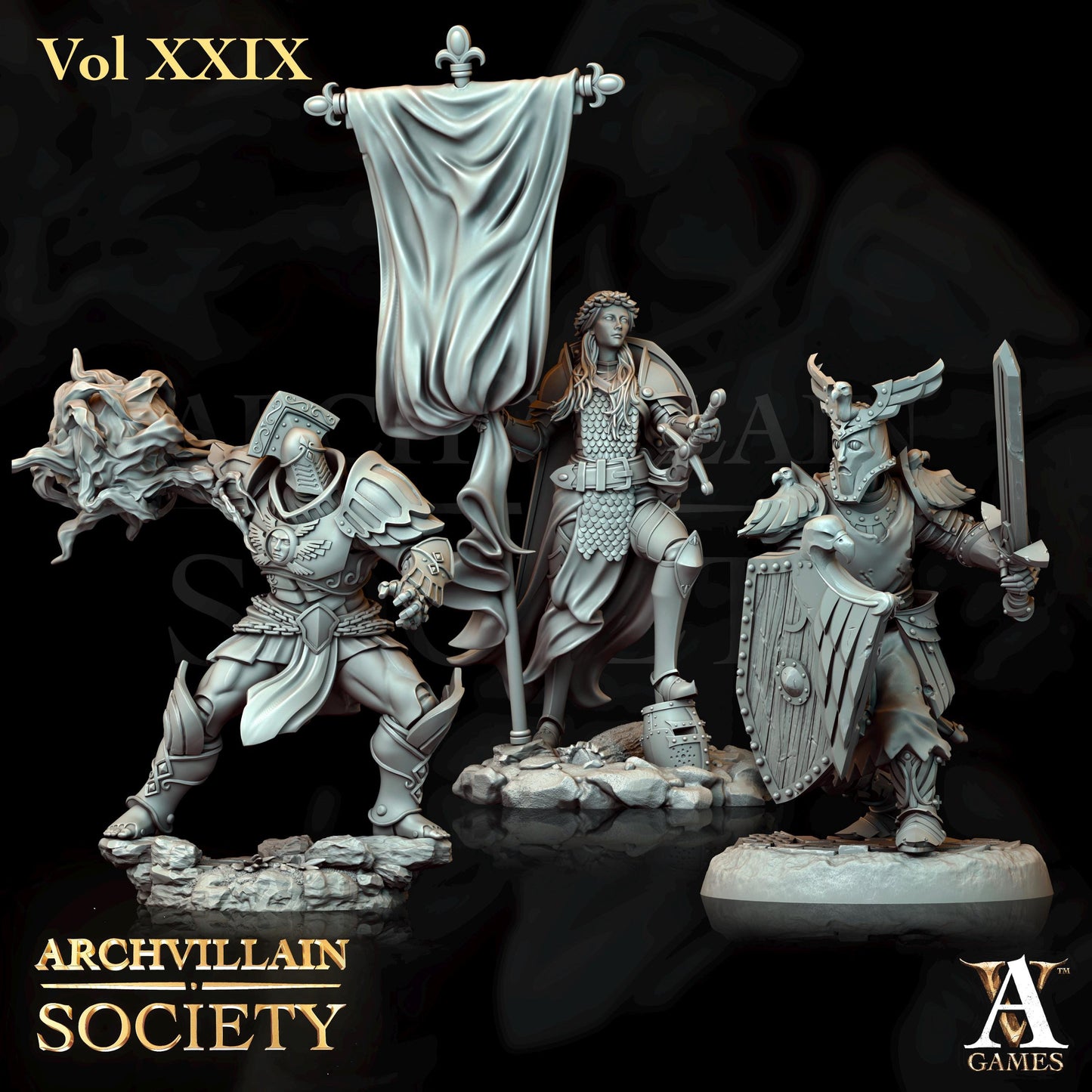 Archvillain Games : Archvillain Society Vol. XXIX | 3D printed miniatures |Tabletop Games 32 mm | Dungeons and Dragons | Wargame | RPG