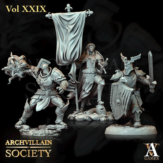 Archvillain Games : Archvillain Society Vol. XXIX | 3D printed miniatures |Tabletop Games 32 mm | Dungeons and Dragons | Wargame | RPG