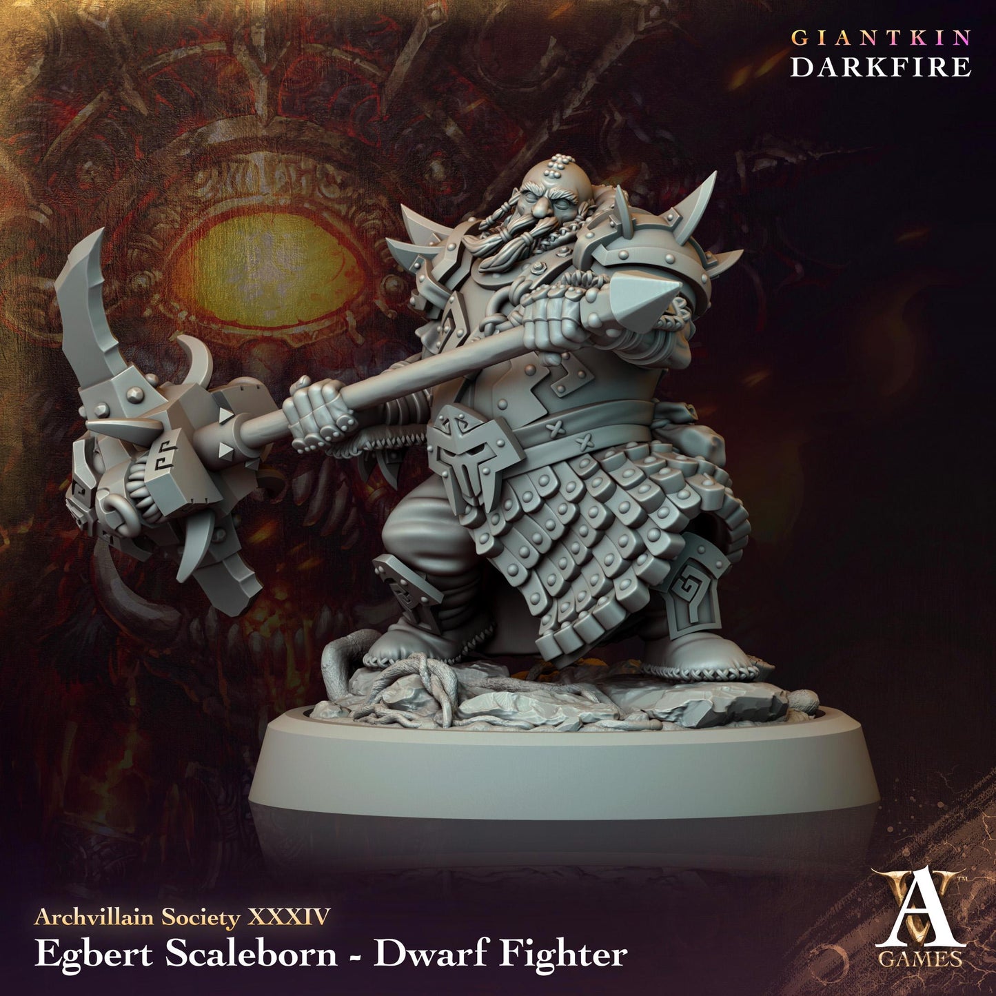 Archvillain Games : Archvillain Society Vol. XXXIV | 3D printed miniatures |Tabletop Games 32 mm | Dungeons and Dragons | Wargame | RPG