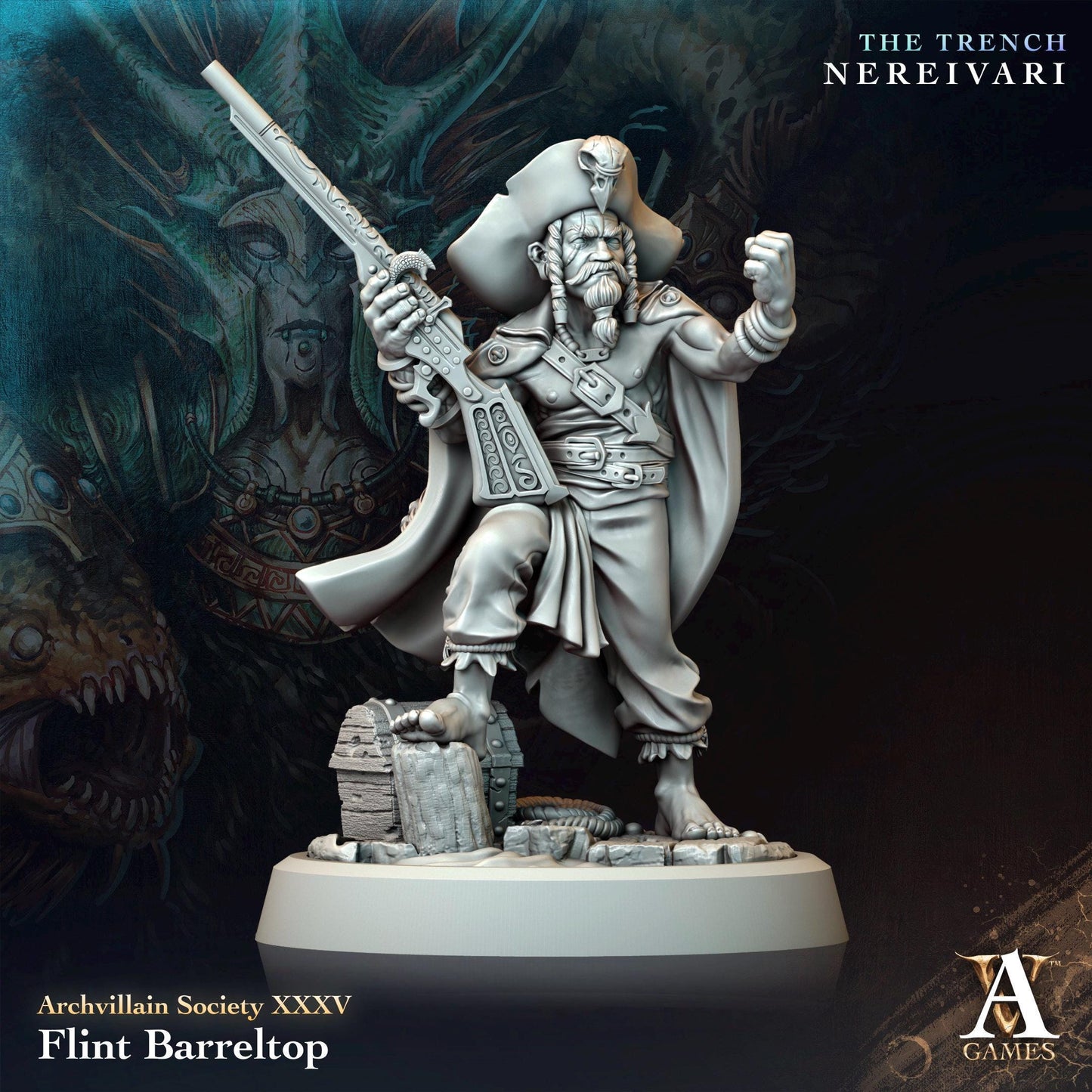 Archvillain Games : Archvillain Society Vol. XXXV | 3D printed miniatures |Tabletop Games 32 mm | Dungeons and Dragons | Wargame | RPG