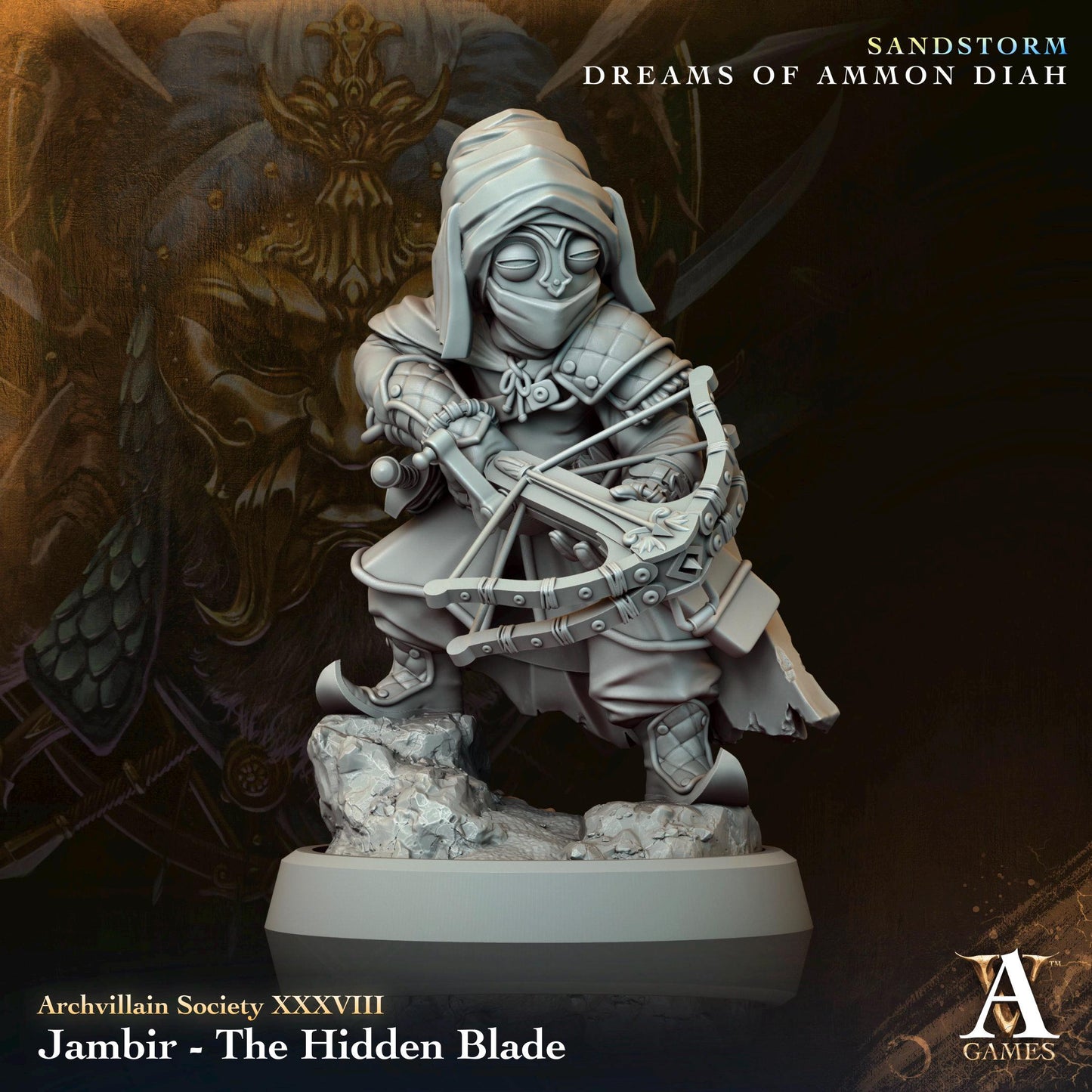 Archvillain Games : Archvillain Society Vol. XXXVIII | 3D printed miniatures |Tabletop Games 32 mm | Dungeons and Dragons | Wargame | RPG