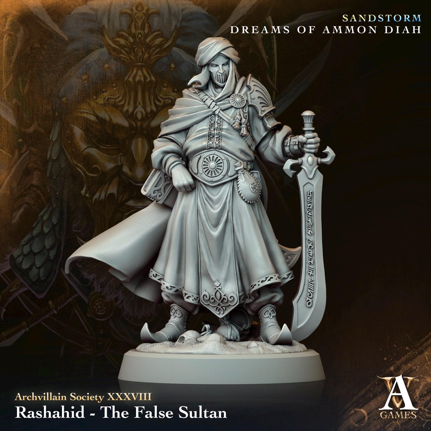 Archvillain Games : Archvillain Society Vol. XXXVIII | 3D printed miniatures |Tabletop Games 32 mm | Dungeons and Dragons | Wargame | RPG