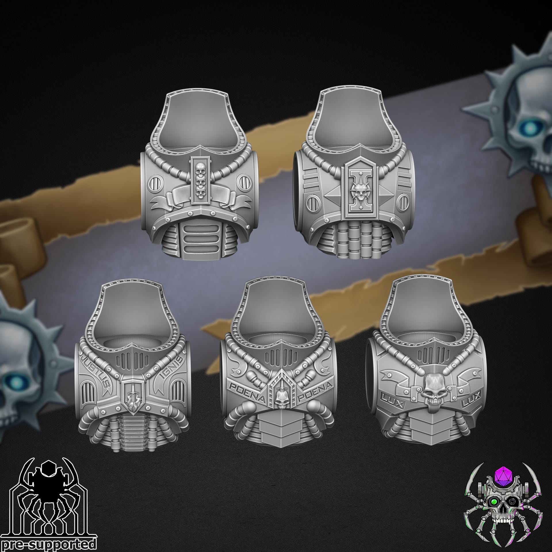 Demon Hunters Decussators Squad | EightLegs Miniatures | Wargaming | Tabletop game | 3D printed miniature | OPR compatible