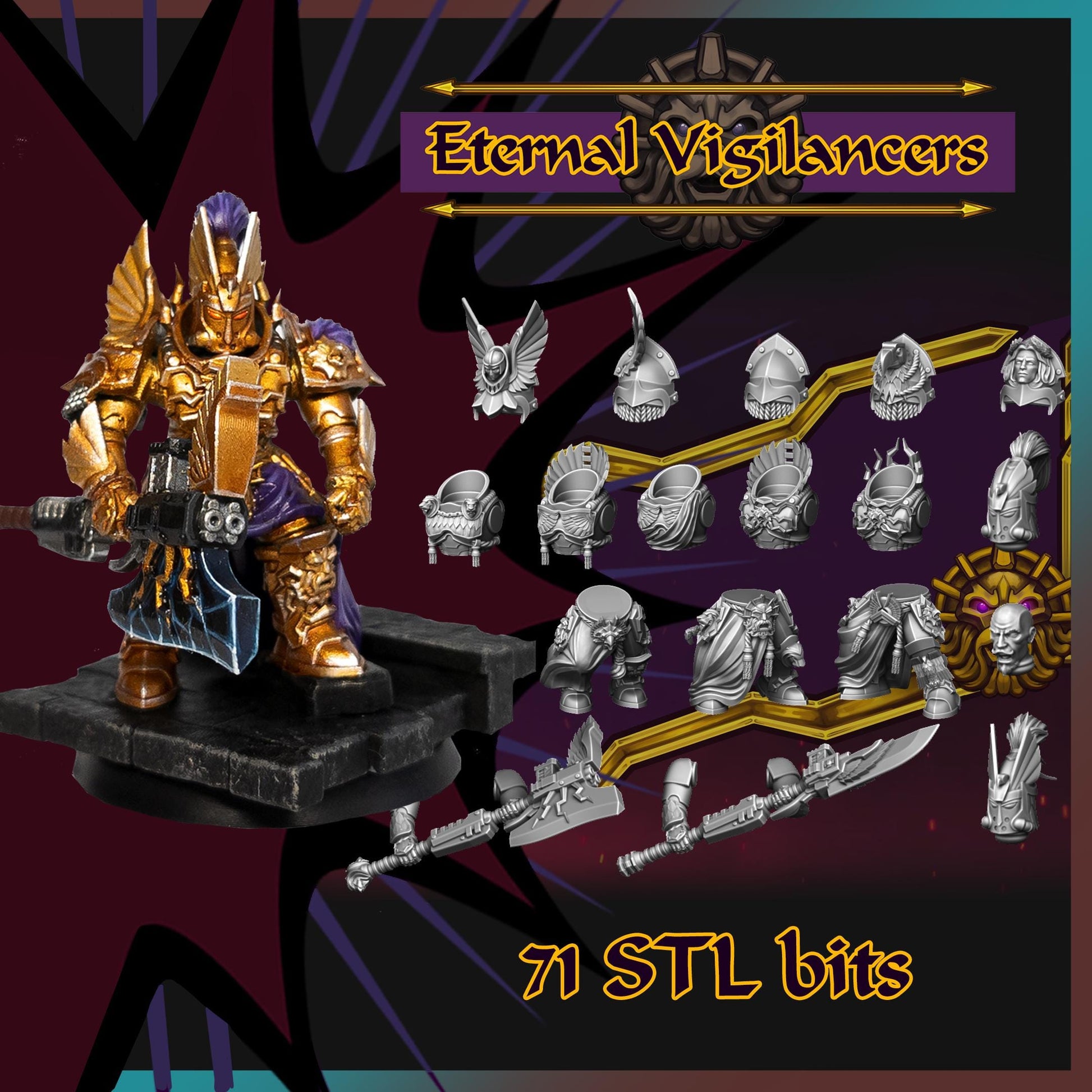 Eternal Vigilance of Inperatorius Vindex | EightLegsMiniatures | Wargaming | Tabletop game | 3D printed miniature | OPR compatible