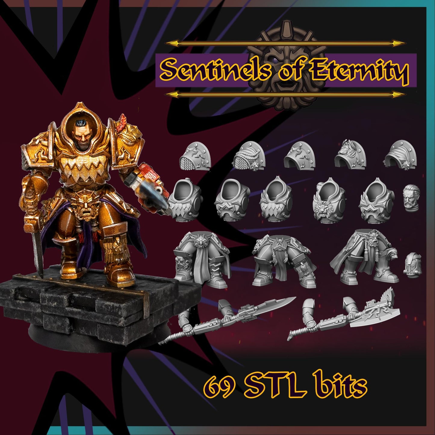Sentinels of Eternity | EightLegsMiniatures | Wargaming | Tabletop game | 3D printed miniature | OPR compatible