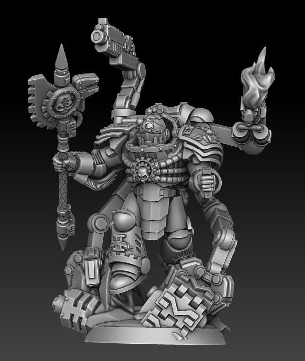 Silver Wardens - Technical Soldier | DMGMinis | Wargaming | Tabletop games | 32mm scale | Grimdark compatible