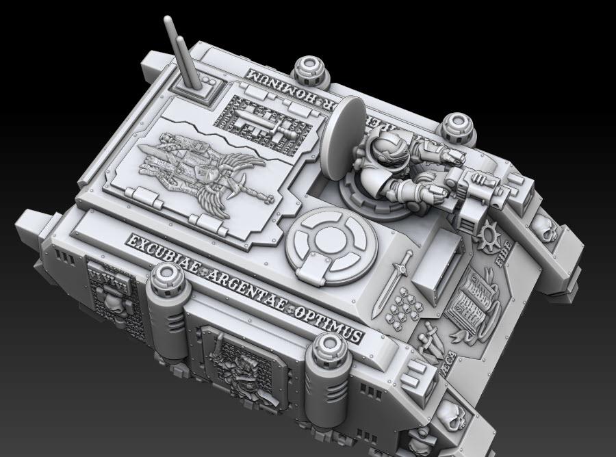 Silver Wardens - Ferox Series Grav Transports | DMGMinis | Wargaming | Tabletop games | 32mm scale | Grimdark compatible