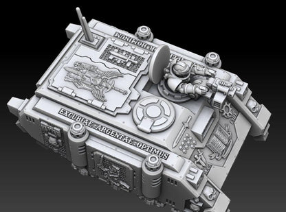 Silver Wardens - Ferox Series Grav Transports | DMGMinis | Wargaming | Tabletop games | 32mm scale | Grimdark compatible