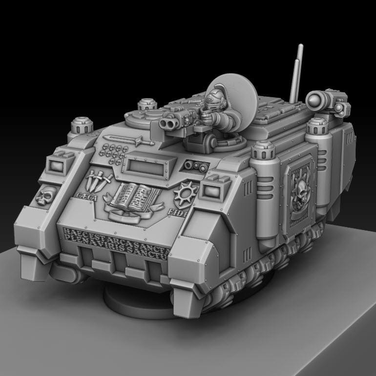Silver Wardens - Ferox Series Grav Transports | DMGMinis | Wargaming | Tabletop games | 32mm scale | Grimdark compatible