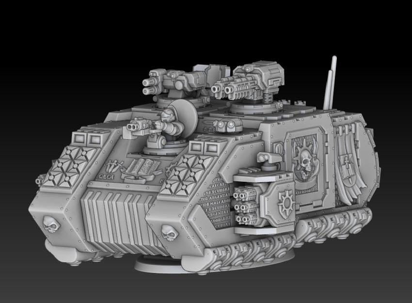 Silver Wardens - Grav Raider Tank-Troop Carrier | DMGMinis | Wargaming | Tabletop games | 32mm scale | Grimdark compatible