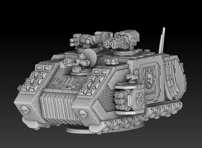 Silver Wardens - Grav Raider Tank-Troop Carrier | DMGMinis | Wargaming | Tabletop games | 32mm scale | Grimdark compatible