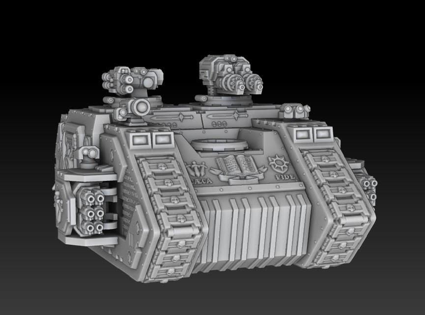 Silver Wardens - Grav Raider Tank-Troop Carrier | DMGMinis | Wargaming | Tabletop games | 32mm scale | Grimdark compatible