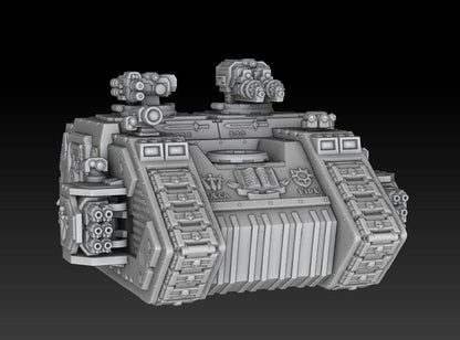 Silver Wardens - Grav Raider Tank-Troop Carrier | DMGMinis | Wargaming | Tabletop games | 32mm scale | Grimdark compatible