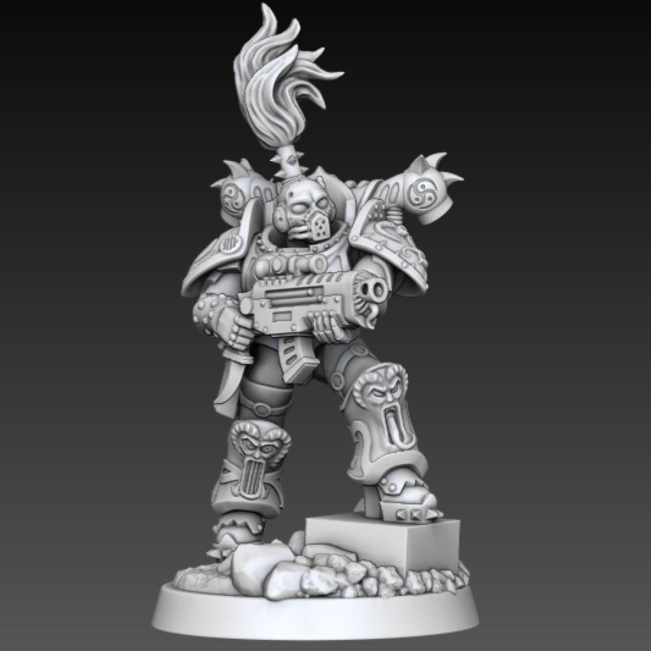 Chaos - Chaos - Cult of Excess Marines | DMGMinis | 3D printed miniatures | Wargaming | Tabletop games | 32mm scale | Grimdark compatible