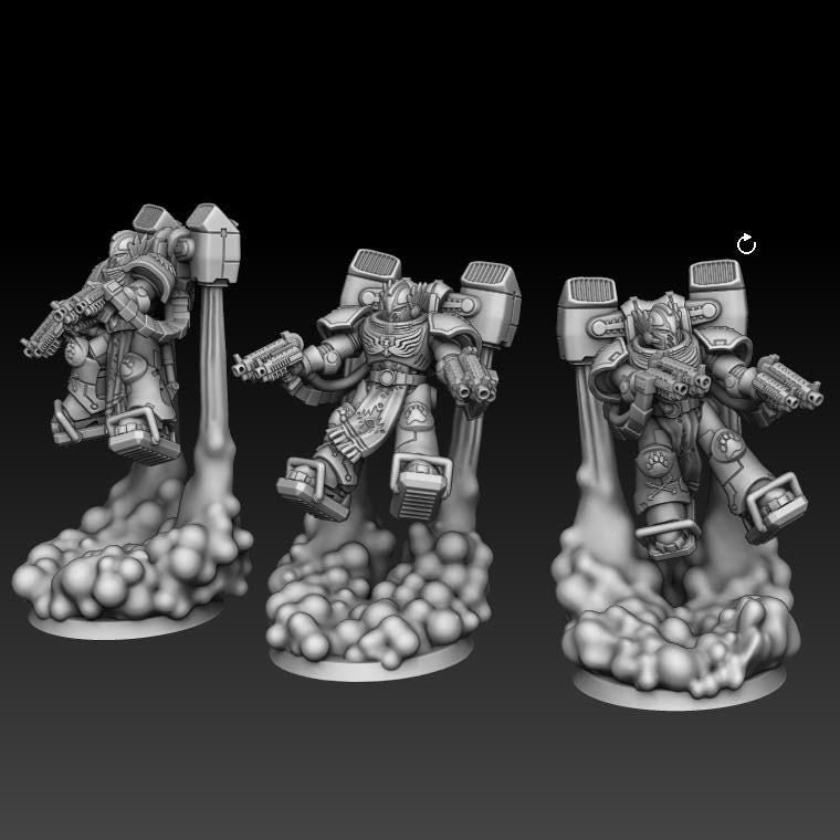 Guardians of the Path - Inception Jump Troops | DMGMinis | Wargaming | Tabletop games | 32mm scale | Grimdark compatible