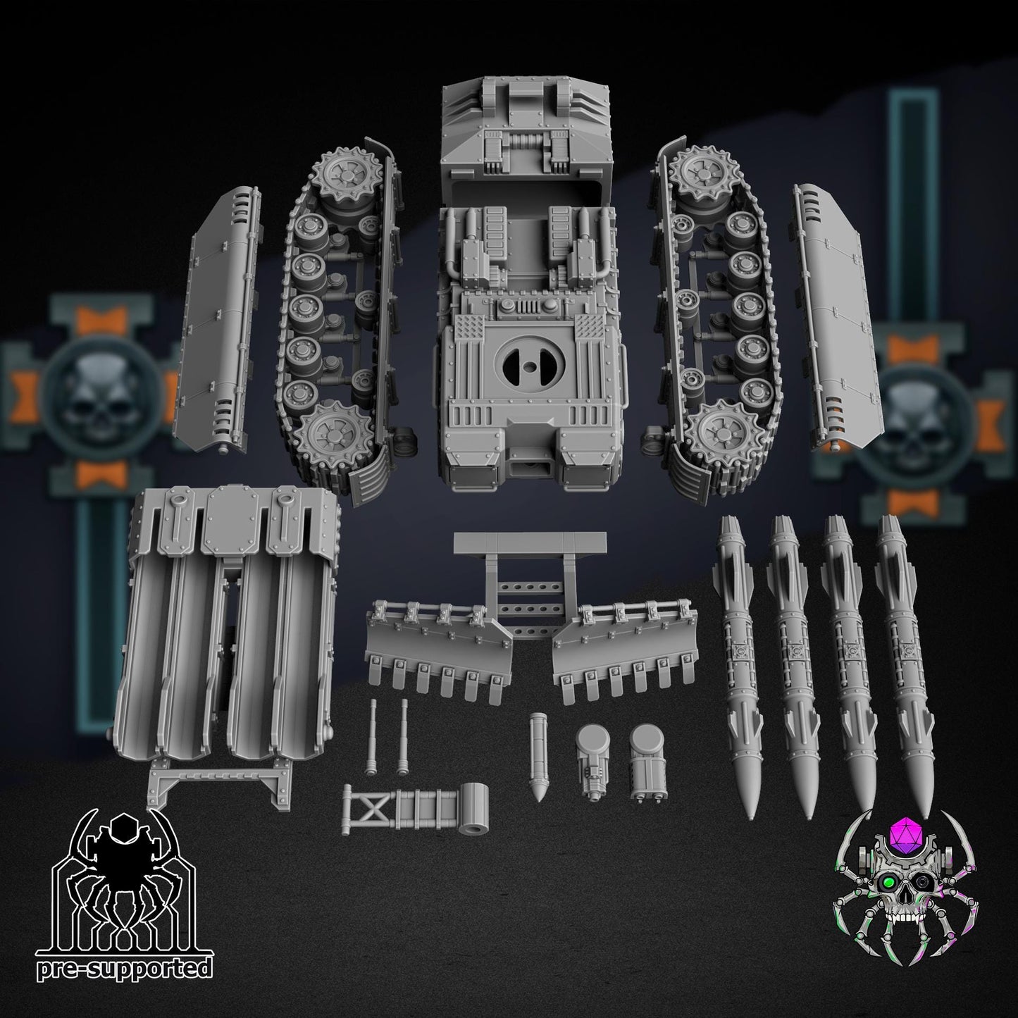 Korps Of Ashes - Meduse | EightLegs Miniatures | Wargaming | Tabletop | Minifigure | Grimdark compatible