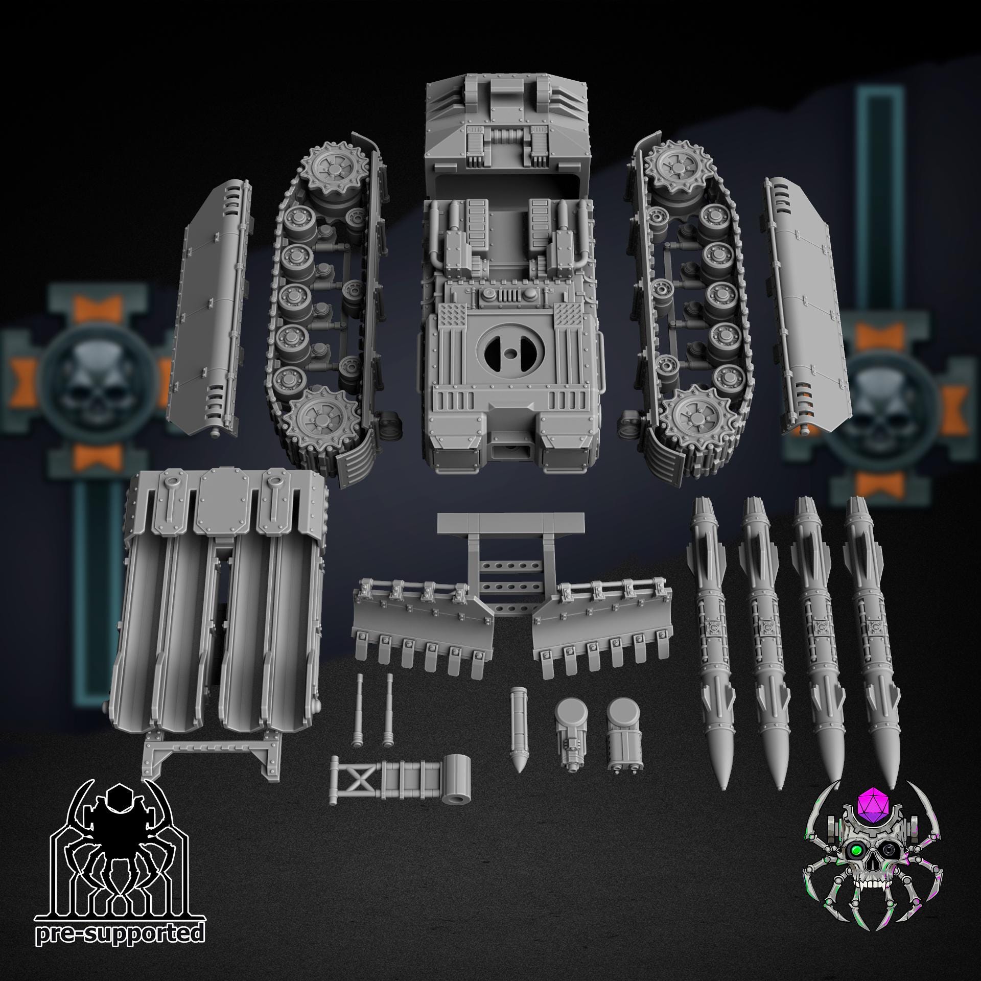 Korps Of Ashes - Meduse | EightLegs Miniatures | Wargaming | Tabletop | Minifigure | Grimdark compatible