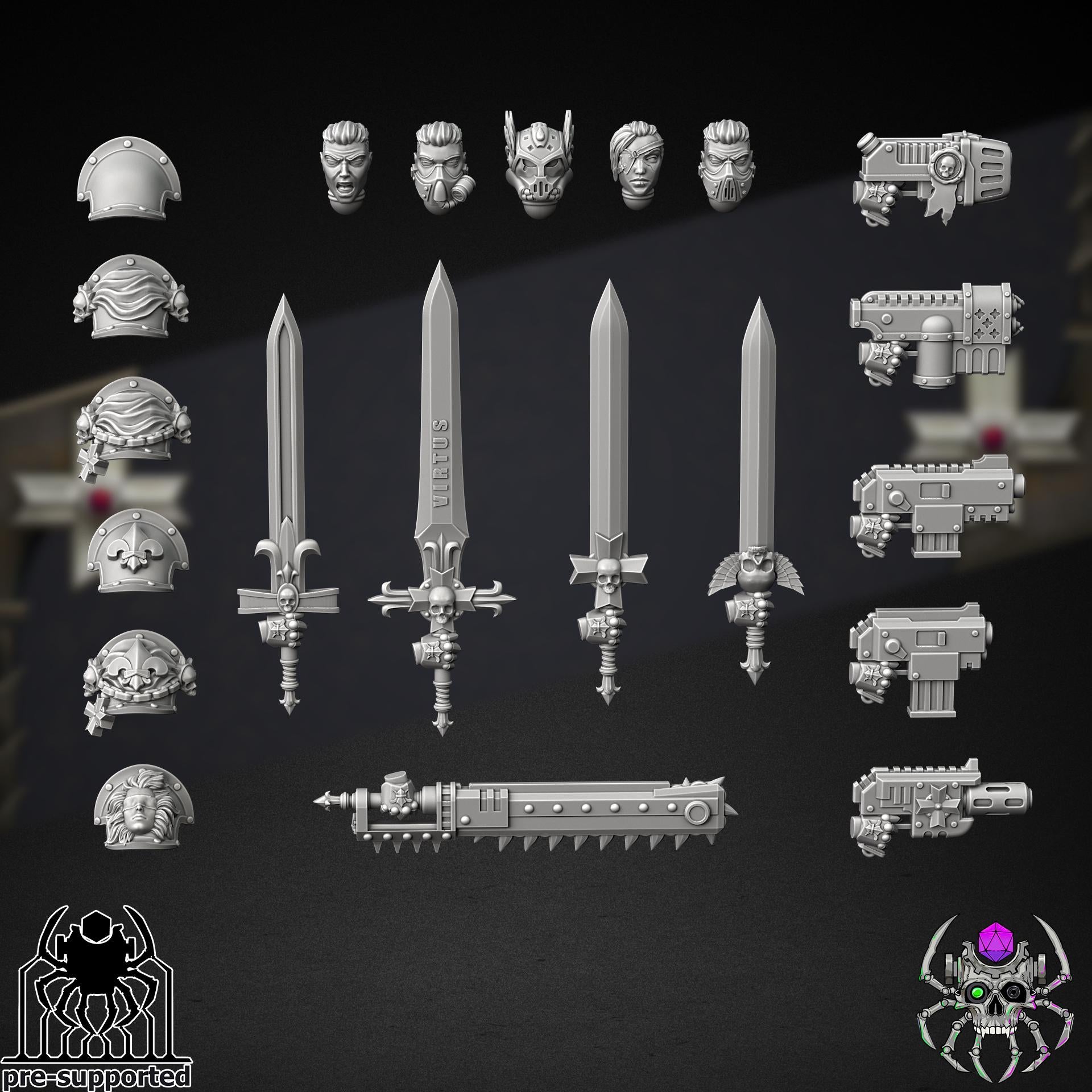 Widows Erelim Squad | EightLegs Miniatures | 3D printed Miniature | OPR compatible
