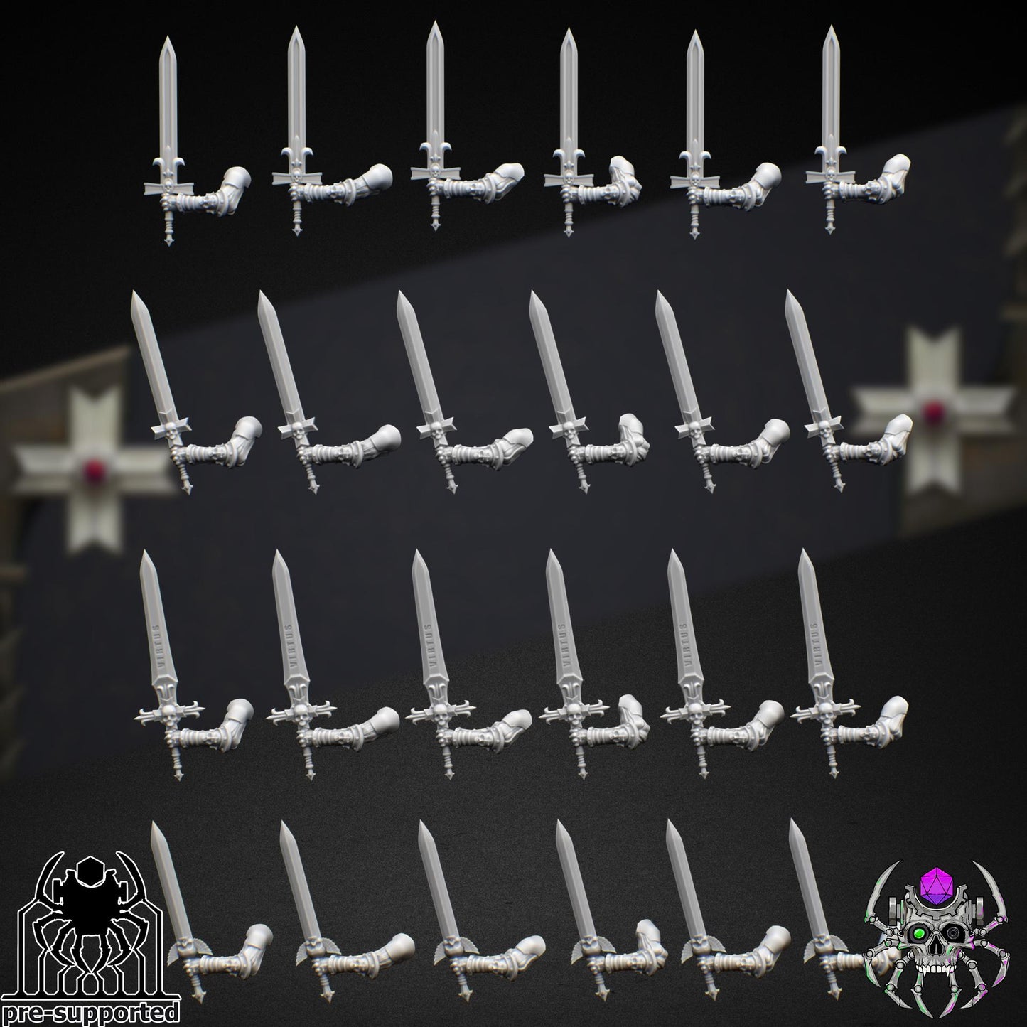 Widows Ishim Squad | EightLegs Miniatures | 3D printed Miniature | OPR compatible